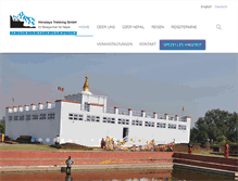 Tablet Screenshot of himalayatrekking.ch